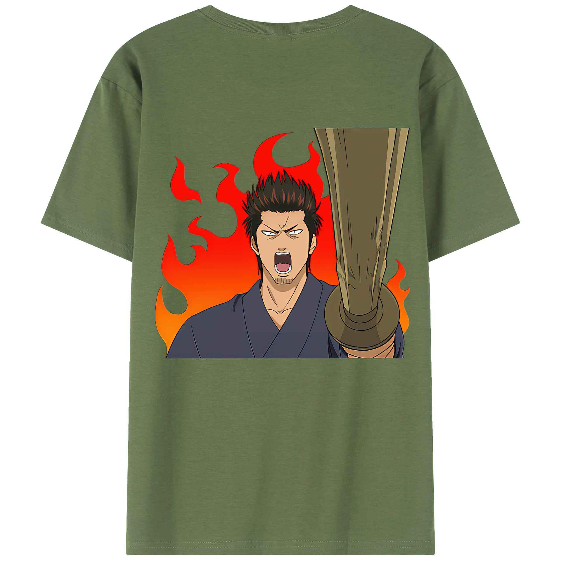 （画像用） ぎんたま 坂田銀時（さかたぎんとき） 神楽 志村新八（しむら しんぱち） GINTAMA Sakata Gintoki Kagura Shimura Shinpachi 綿100％ メンズ半袖Tシャツ（バックプリント） 通気性